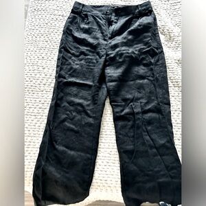 Banana Republic Black Linen Trousers